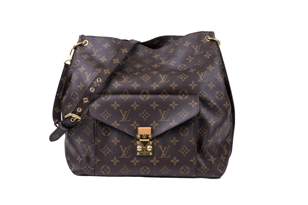 Louis Vuitton Brown Monogram Métis Hobo Canvas Shoulder Bag Gold Hardware